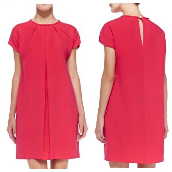 Kate Spade Shaft Smock Dress in Coral Pink - Picture 2 of 8